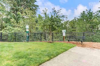 Pet friendly community with off-leash dog park and pet stations